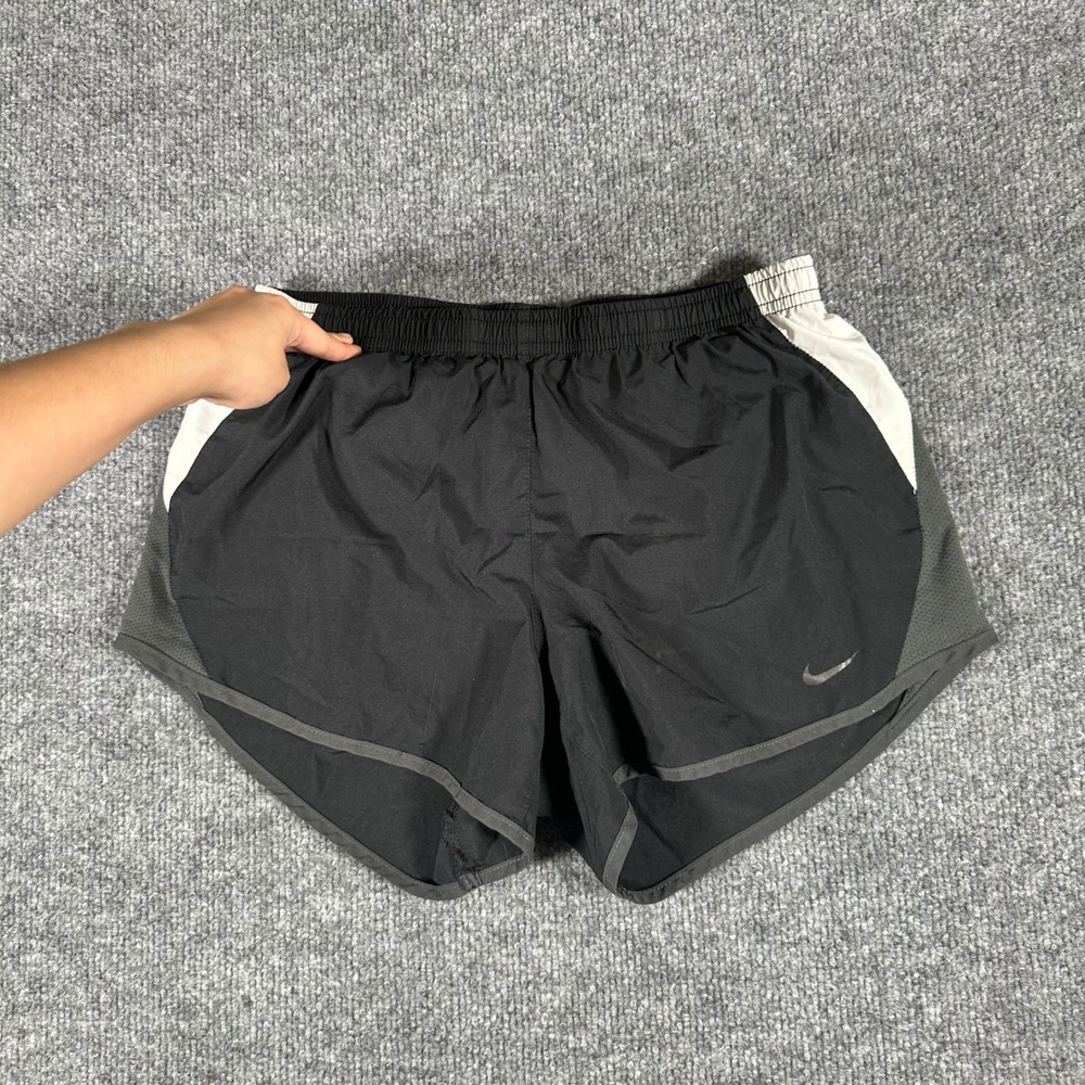 Nike Running Shorts Womens Size S Black Dri-Fit Athletic Mesh Trim Lightweight